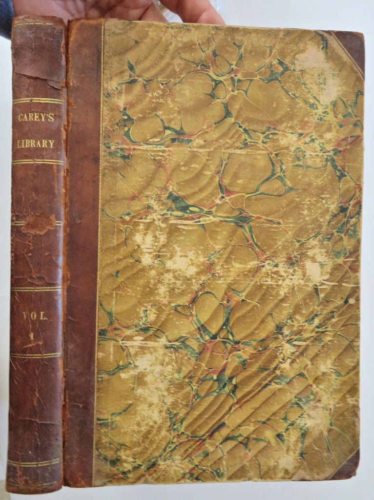 Carey's Library 1836 Literary Mag. Vol. 1 rare book India Hindostan Military