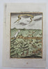 Agra Mughal Capital India Soldiers Cavalry Lancers 1719 Mallet city view print