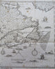 New France North American French Colony St. Lawrence Seaway 1850 historical map
