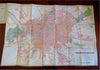 Belgium Brussels 1897 Hotel Bellevue & Flandre souvenir Tourist Guide book w map
