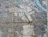 London England Tourist linen city plan 1892 Collins large fldg. pocket map