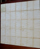 London England Tourist linen city plan 1892 Collins large fldg. pocket map