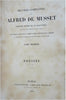 Alfred de Musset Collected Works 1866 lovely 10 volume leather set w/ engravings