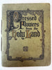 Holy Land pressed flowers book 1903 w/ 12 actual dried flowers Lowell Mass