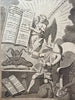 Devil Charles Fox angel British political satire cartoon c1780 engraved print