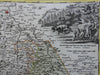 Holy Roman Empire Langravate of Hesse Germany c.1740 Homann fine decorative map