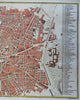 Madrid Spain detailed city plan 1796 Neele fine hand colored map