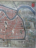 Haarlem Holland Netherlands c. 1720 map Harrewijn detailed hand color city plan