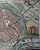 Gouda Tergou Holland Netherlands 1720 pictorial city plan map hand color