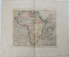 Africa continent c. 1801 Oliver & Boyd rare map fantasy interior Nile source