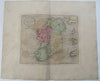Ireland rare map c. 1801 Oliver & Boyd from best Authorities original hand color