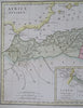 North Africa Roman Empire Carthage Hippo Libya 1798 Wilkinson Historical Map