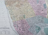 Liverpool England United Kingdom 1895 Bacon two sheet detailed city plan