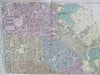Liverpool England United Kingdom 1895 Bacon two sheet detailed city plan