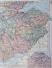 Scotland United Kingdom Edinburgh Glasgow Aberdeen 1895 Bacon three sheet map