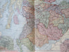 Scotland United Kingdom Edinburgh Glasgow Aberdeen 1895 Bacon three sheet map
