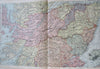 Scotland United Kingdom Edinburgh Glasgow Aberdeen 1895 Bacon three sheet map