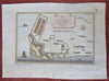 Cranganor Kodungallur India Portuguese Fort Dutch Colony 1761 city plan map