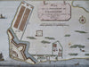 Cranganor Kodungallur India Portuguese Fort Dutch Colony 1761 city plan map