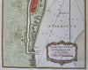 Yarmouth England Norfolk City Walls c. 1760 Bellin hand color engraved fine map