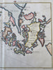 Zhoushan Island China Zhejiang Province Chusan c. 1749-50 Bellin hand color map