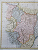Kingdoms of Aragon & Navarre Catalonia Barcelona Pamplona c. 1780 Bonne map
