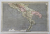 Southern Italy Roman Empire Latium Rome Apulia 1806 Tanner hand color map