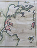 Luoyuan Bay China Min River Fuzhou China Fujian Province c. 1750's engraved map