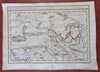 Gobi Desert China Tibet Himalayas Mongolia Karakorum c. 1749 Bellin color map