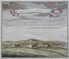 Charleroi Belgium Wallonia City Walls 1738 Tirion antique engraved city view