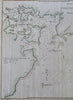 Portsmouth Harbor New Hampshire & Maine 1847 Blunt fine miniature coastal map