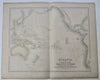 Oceania Australia Hooked Lake Torrens myth c. 1860 Fullarton Johnson map