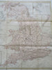 United Kingdom England Wales Ireland Railroads Canals 1846 Hall engraved map