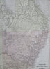 Eastern Australia New South Wales Queensland Victoria 1883 Weller-Blackie map