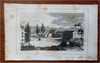 Saratoga New York Street Scene 1828 Maverick miniature city view print