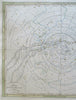 Southern Night Sky Constellations Zodiac Milky Way 1855 Bar star chart map