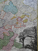 Thuringia Holy Roman Empire Erfurt Mulhouse c. 1750 Homann decorative folio map