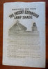 Expansion Lamp Shade Instructions Advertisement c. 1880's pictorial broadside