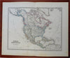 North America United States Canada Mexico Caribbean 1880 Stulpnagel detailed map