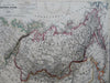 Russian Empire in Asia Siberia Kamchatka Urals 1849 engraved map