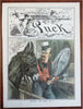 New York Politics Gillam Art 1885 Puck Political Cartoons lot x 10 color prints
