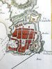 Portoferraio Elba island Italy Italia detailed city plan 1760 Bellin map