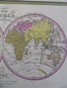World Map Double Hemispheres Americas Australia 1848 Cowperthwait Mitchell map