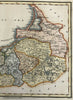 East Prussia German Confederation Pomeralia Danzig Kongisberg 1844-7 Walker map
