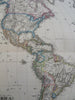 North & South America Caribbean territorial United States 1880 Stulpnagel map