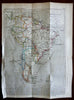 South America Colombia Brazil Peru Patagonia Chile La Plata 1840 Houze map