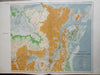 Dominion of Canada huge 2 sheet physical map 1915 scarce detailed