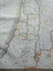 Holy Land Palestine Israel Twelve Tribes Dead Sea Jerusalem 1846 scarce map