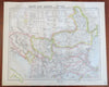 Ottoman Balkans Romania Serbia Bosnia Wallachia Salonika 1883 Letts scarce map
