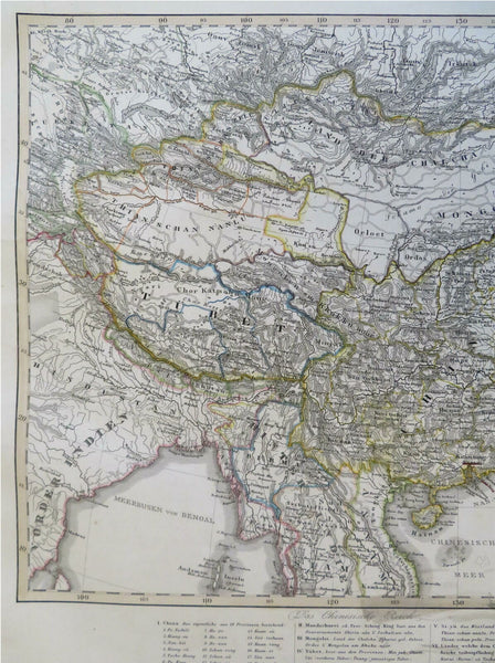 Qing Empire China Edo Japan Tibet Mongolia Korea 1855